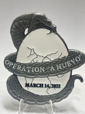 FBI CBP USBP HSI Blue Indigo Task Force Challenge Coin Operation A Huevo