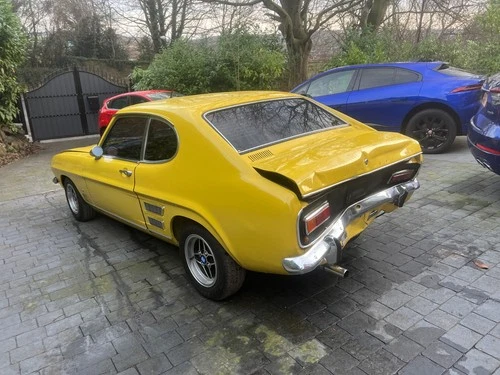 1972 FORD CAPRI MK1 1.6 XL 50K IN DAYTONA YELLOW DAMAGED SALVAGE NOT RECORDED - Picture 3 of 24