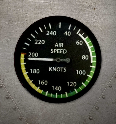 Airspeed Indicator Dial Aviation Morale Patch 3'' Pilot Aviation Gift