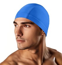 Swim Cap For Men Women Adult High Stretch Fabric Swimming Caps NonWaterproof