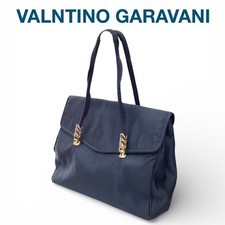 Women's Wear Valentino VALENTINO GARVANI Gold Hardware Tote Bag Navy Color