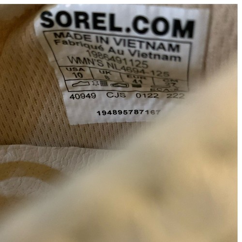 Sorel Kinetic Impact Sneakers Womens Size 10 Lace Up Scalloped Mesh Shoes - Picture 11 of 11