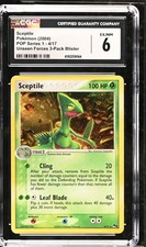 CGC 6 Sceptile 4/17 Pop Series 1 Holo Pokemon Card
