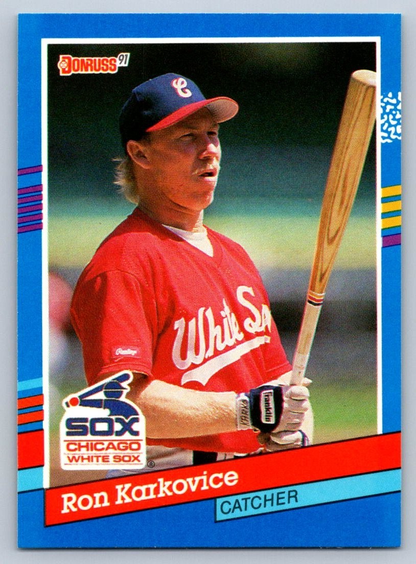 1991 Donruss Baseball Card #220 Ron Karkovice Chicago White Sox