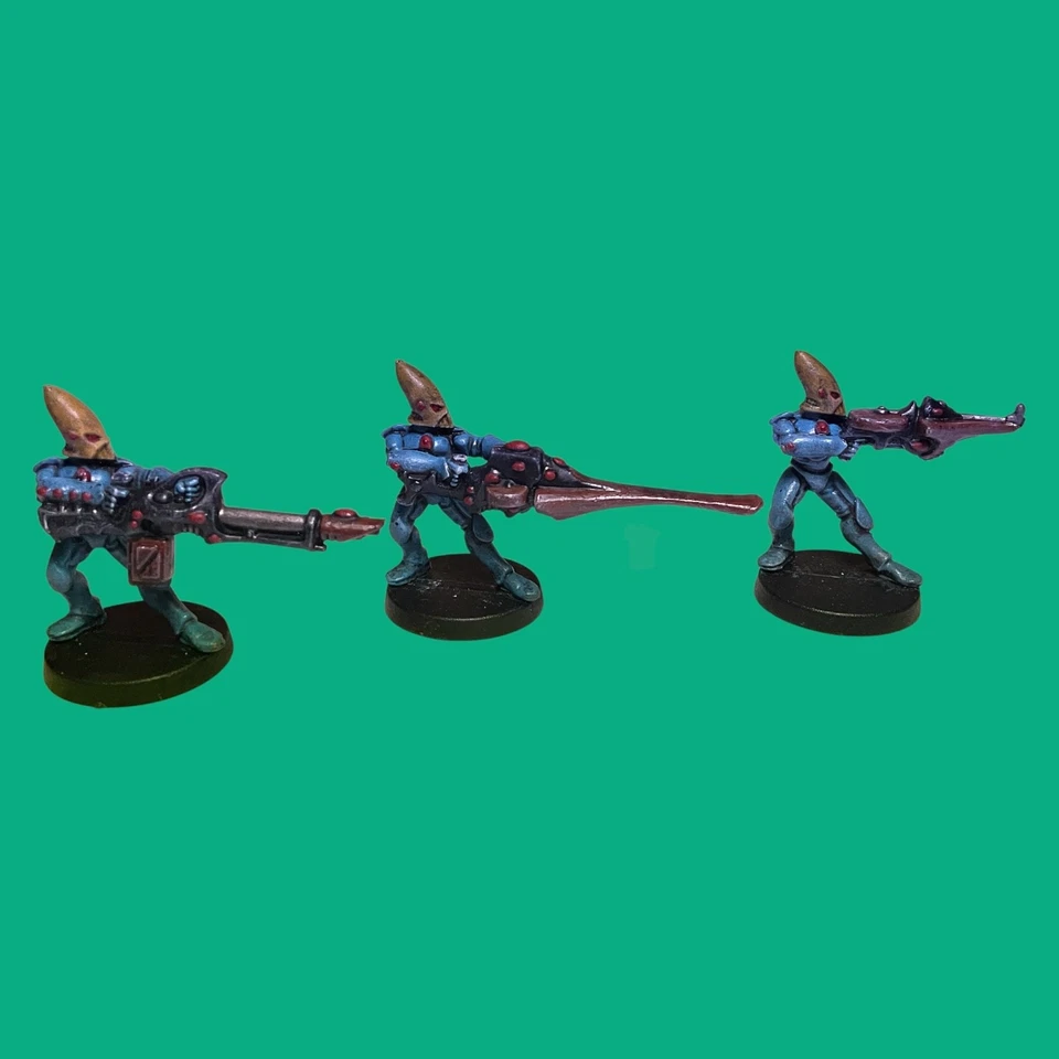 3x Warhammer 40k Eldar / Aeldari Gardisten ( Retro / Klassiker ) # - Bild 1 von 1