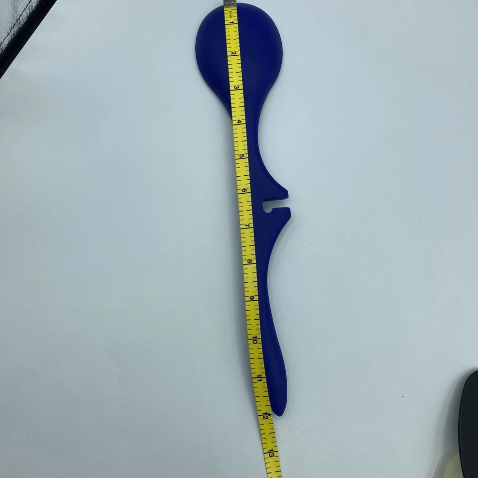 Utensilio de cocina con anuda de cuchara perezosa de silicona azul Rachael Ray Foto 3 de 3