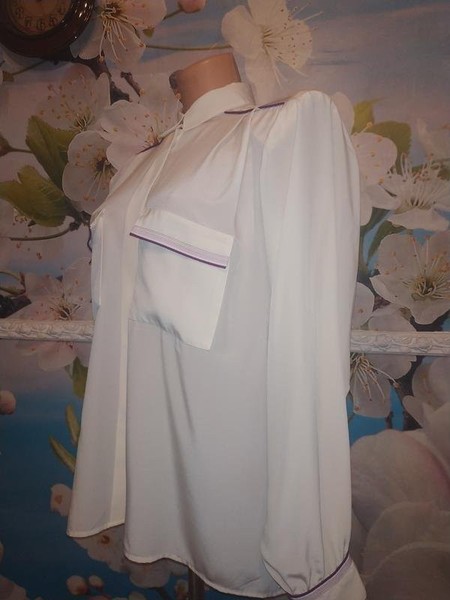 Women Jacques Britt Shirt White Polyester 42 / XL #9HX2