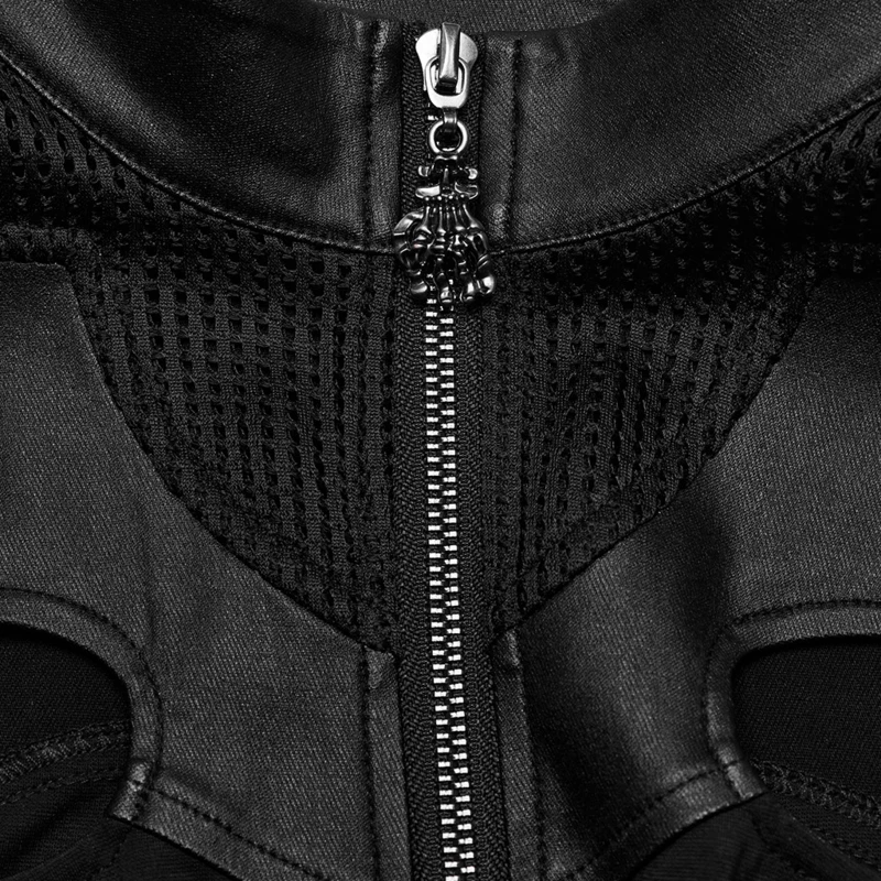 Punk Rave Weste Damen Punk Cool Vest schwarz M