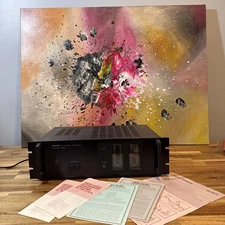 Nikko Dc Power Amplifier Alpha 20 Vintage Black Solid State 480w Warm Sounding