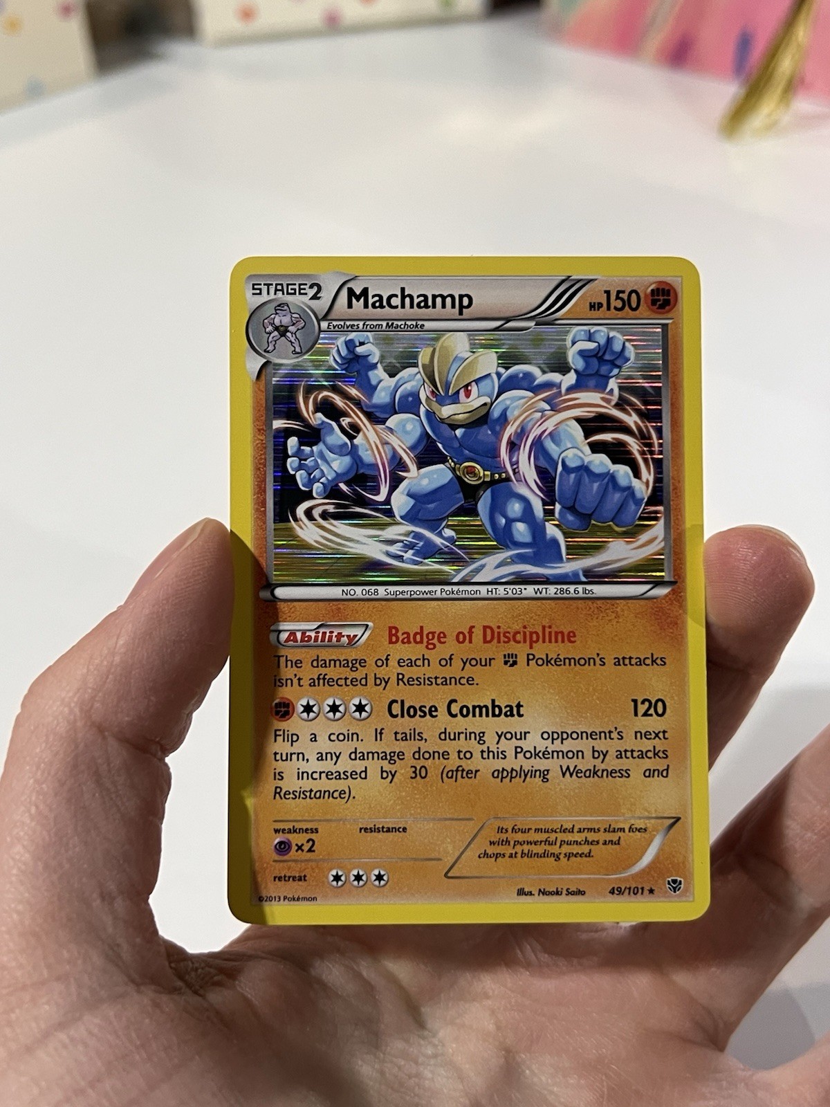 Pokémon Machamp 49/101 Plasma Blast Holo Rare Stage 2 HP150 English Card