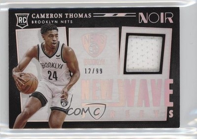 2021 Panini Noir New Wave Jerseys 12/99 Cameron Thomas #NWJ-CTH Rookie RC 0o4t