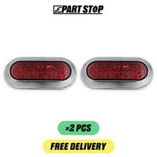 2-Pack LED Oval Stop Turn Tail Light Kit Red F01821S125