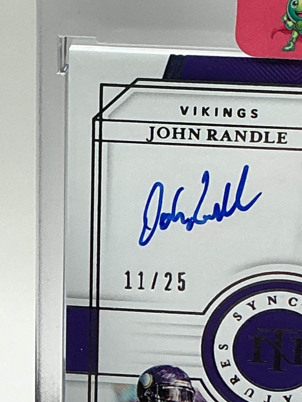 2019 Panini National Treasures John Randle Randall McDaniel Dual Auto 11/25 view 2
