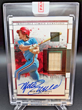 2025 Panini Impeccable Mike Schmidt Lumber Signatures Auto On Card GU Bat 9/99