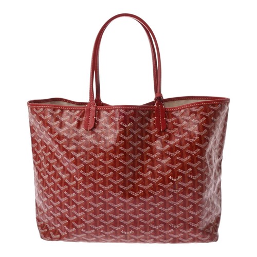 GOYARD Saint Louis PM Herringbone Red unisex Tote Bag