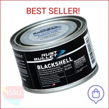 RUST BULLET BlackShell - Gloss Black - 4 Oz - Corrosion Preventive Coating, UV R