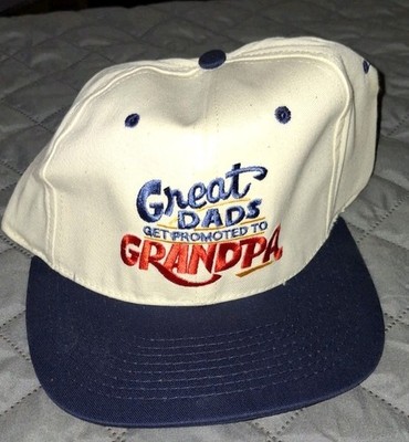 Great Dads Get Promoted To Grandpa Cap Hat Tags Hallmark  Shoebox 