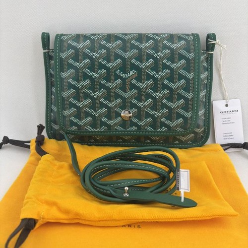 Excellent Goyard Green Canvas Envelope Crossbody Bag