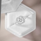 5.5 ct Round Cut Split Shank Halo Diamond Engagement Ring VS1 E Pave White Gold