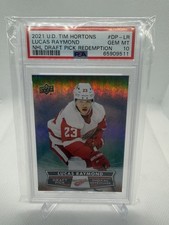Upper Deck 2021-22 Tim Hortons Draft Pick Redemption Lucas Raymond DP-LR PSA 10