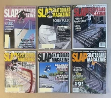 2002 SLAP SKATEBOARD MAGAZINES - 6 ISSUES - SKATE MAGAZINE