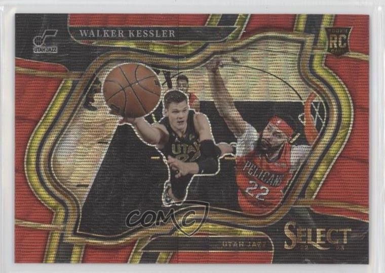 2022-23 Panini Select Courtside Red Wave Prizm Walker Kessler #276 0t30