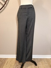 Ann Taylor Signature Dress Pants Trousers Charcoal Lined Size 6 EUC