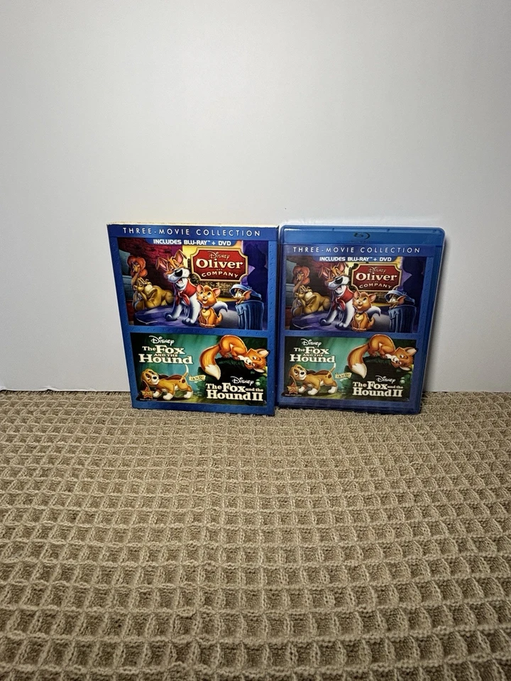 Disney Oliver and Company The Fox & The Hound 1 & 2 Blu-ray DVD New Sealed - Image 4 of 4
