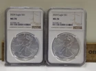 (2) 2024 US Silver Eagle $1 NGC MS69