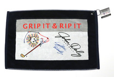 John Daly Autographed/Signed Grip It and Rip It Golf Towel New