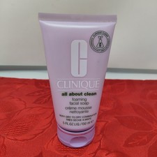 Clinique All About Clean Foaming Facial Soap Dry Combination Skin 5 Oz/150ml NEW