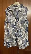 Damen, Bluse, ärmellos, mit Kragen & Knopfle...