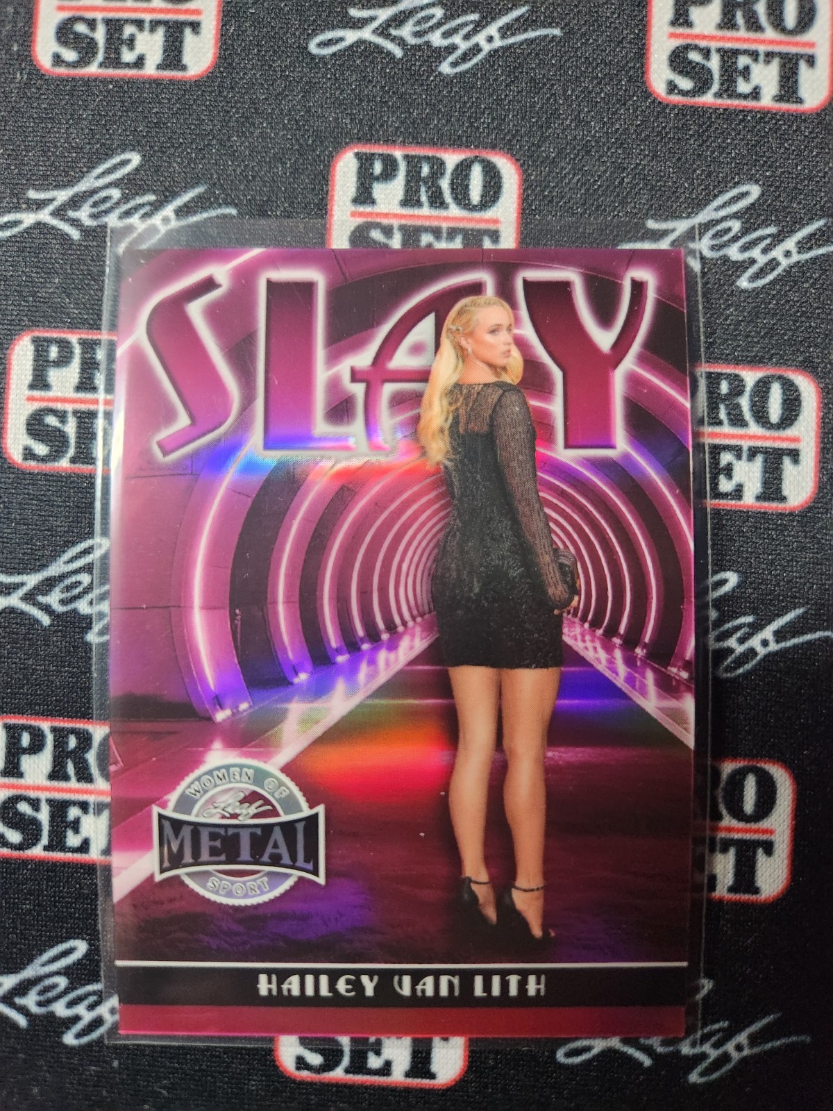 2026 Leaf Women of Sport Hailey Van Lith Slay Base SLB-8 Pink Prismatic 2/6