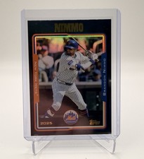 2025 Topps Archives Brandon Nimmo Black Foil New York Mets #288