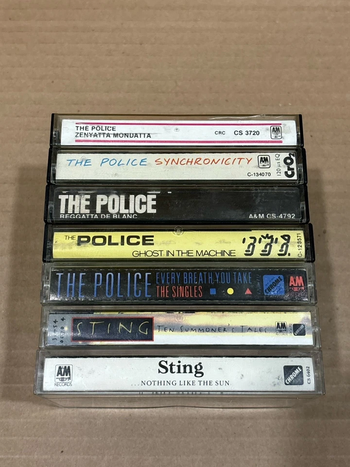 The Police & Sting Cassette Lot The Singles Summoners Tales Ghost In The Machine - Image 3 of 4