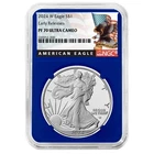 2024-W Proof $1 American Silver Eagle NGC PF70UC ER Black Label Blue Core