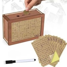 💰 Salvadanaio in Legno con Obiettivi e Contatore Digitale – Risparmiare Diventa