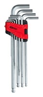 Ks Tools Kugelkopf-Innensechskant-WinkelstiftschlüSsel-Satz, Xl, 10-Teilig