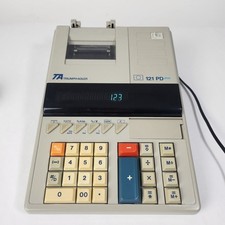 Calcolatrice da tavolo Triumph-Adler 121 PD Plus calcolatrice con rullo vintage testata