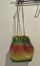 Women  s Rainbow Rhinestone Evening Pouch Bag