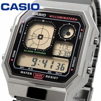 Neu Casio A130WEGG-1A Vintage Digital & Analog Uhr Dunkelgrau Unisex Y860023