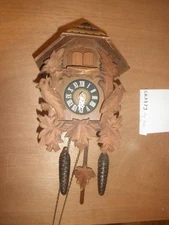 Cuckoo Clock German Black Forest working double cuckoo chalet   1 Day CK3373