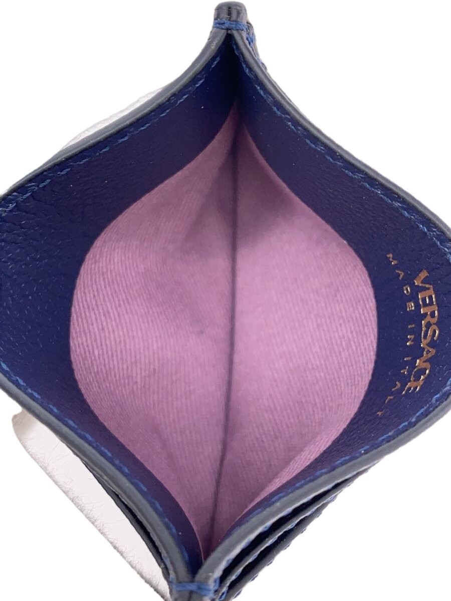 VERSACE Medusa card case in leather, navy thumbnail 4