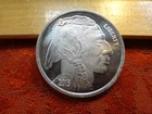 2013 Buffalo Indian 1 Oz .999 Silver Bullion Round - No Reserve