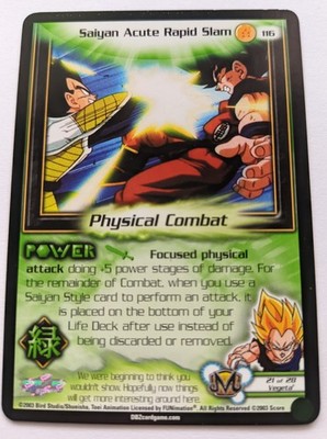 Saiyan Acute Rapid Slam - 116 Kid Buu Saga DBZ Dragon Ball Z CCG TCG Score
