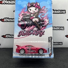 Hot Wheels Toyota Supra - Custom Wide Body Wwii Hello Kitty Bomber Theme Pink Hot Wheels Toyota Supra - Custom Wide Body Wwii Hello Kitty Bomber Theme Pink