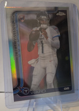 Topps Chrome Cam Ward Tennessee Titans Football Rookie Refractor #314 2025