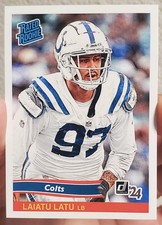 LAIATU LATU 2024 Panini Instant RC NFL RATED ROOKIE RETRO INDIANAPOLIS COLTS