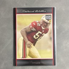 2007 Bowman Rookie Patrick Willis #187 San Francisco 49ers Football NFL