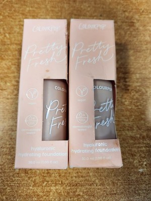 2 Pk: ColourPop Pretty Fresh Hyaluronic Hydrating Foundation FAIR 20N  (SS4108)